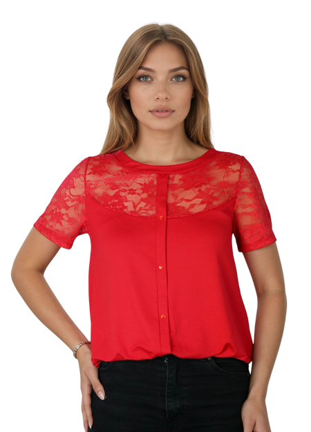 Zakia Blouse red