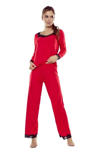 Arleta Pajamas red/black